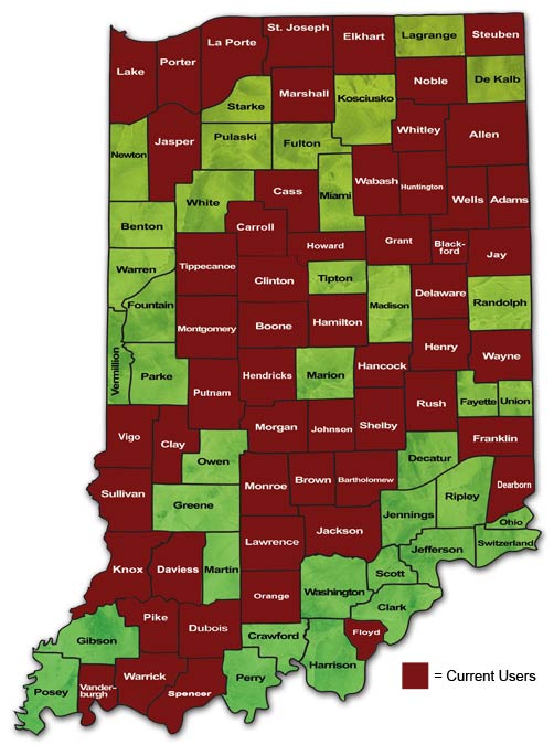 Indiana Tax Warrant System Map Indiana Tax Warrant System Map
